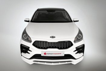 2 899 р. Сплиттер переднего бампера QUASAR KIA Rio 4 FB дорестайлинг седан (2016-2020) (Неокрашенный)  с доставкой в г. Воронеж. Увеличить фотографию 4