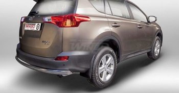 11 399 р. Защита заднего бампера WINBO (Ø76 мм, нержавейка)  Toyota RAV4  XA40 (2012-2015) 5 дв. дорестайлинг  с доставкой в г. Воронеж. Увеличить фотографию 1