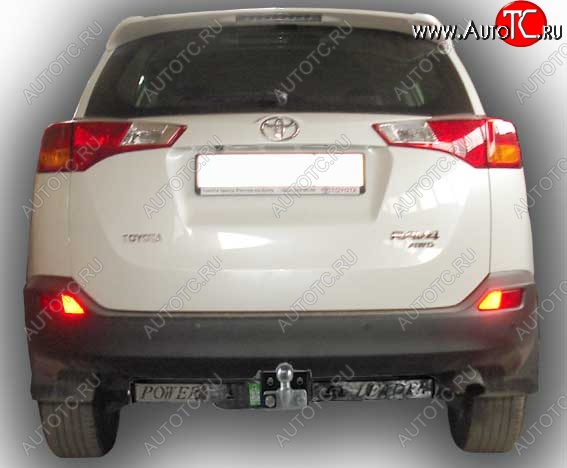 11 699 р. Фаркоп Лидер Плюс (съемный шар тип F, с нержавеющей пластиной) Toyota RAV4 XA40 5 дв. дорестайлинг (2012-2015) (Без электропакета)  с доставкой в г. Воронеж