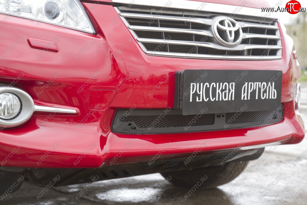 1 469 р. Защитная сетка решетки переднего бампера РА  Toyota RAV4  XA30 (2010-2013) 5 дв. 2-ой рестайлинг  с доставкой в г. Воронеж