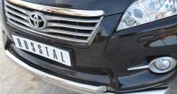 17 699 р. Защита переднего бампера (2 трубыØ63 мм, нержавейка) SLITKOFF  Toyota RAV4  XA30 (2010-2013) 5 дв. 2-ой рестайлинг  с доставкой в г. Воронеж. Увеличить фотографию 2