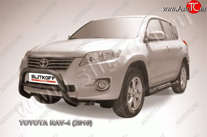 20 999 р. Кенгурятник d76 низкий  Toyota RAV4  XA30 (2010-2013) 5 дв. 2-ой рестайлинг, 5 дв. удлиненный 2-ой рестайлинг (Цвет: серебристый)  с доставкой в г. Воронеж
