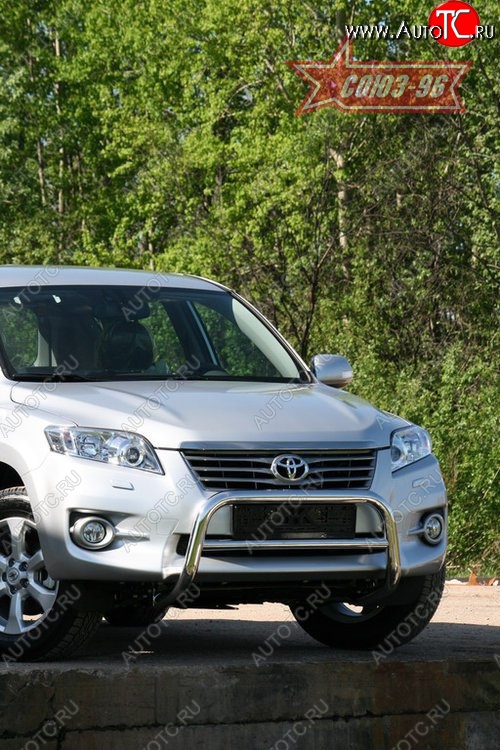 1 169 р. Защита переднего бампера Souz-96 (d60)  Toyota RAV4  XA30 (2010-2013) 5 дв. 2-ой рестайлинг, 5 дв. удлиненный 2-ой рестайлинг  с доставкой в г. Воронеж
