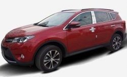 13 849 р. Накладки на стойки дверей СТ Toyota RAV4 XA40 5 дв. дорестайлинг (2012-2015) (Неокрашенные)  с доставкой в г. Воронеж. Увеличить фотографию 3