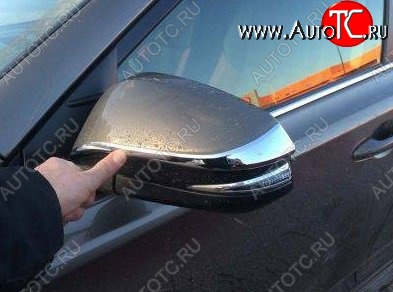 2 999 р. Накладки на зеркала CT v2 Toyota RAV4 XA40 5 дв. дорестайлинг (2012-2015) (Неокрашенные)  с доставкой в г. Воронеж
