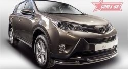 Защита переднего бампера одинарная Souz-96 (d60/42) Toyota RAV4  XA40 (2012-2015) 5 дв. дорестайлинг