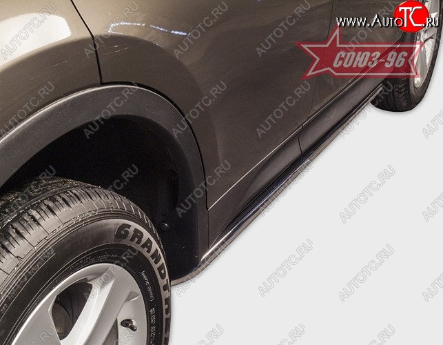 11 969 р. Защита порогов Souz-96 (d42)  Toyota RAV4  XA40 (2012-2015) 5 дв. дорестайлинг  с доставкой в г. Воронеж
