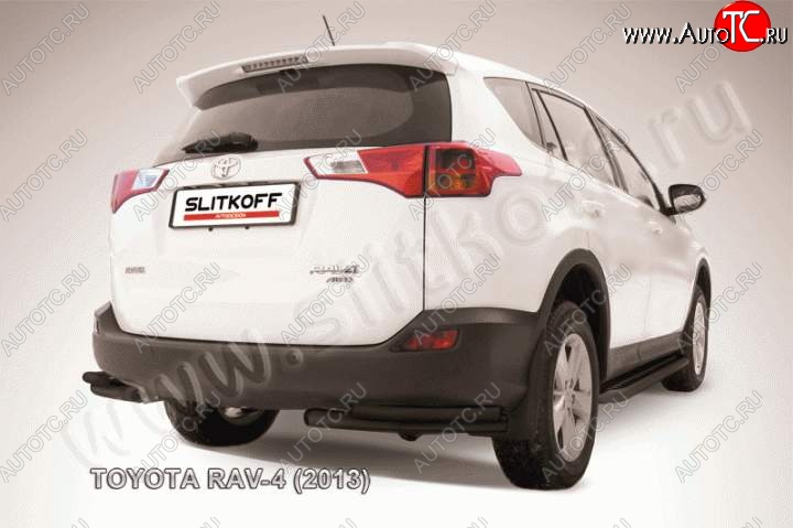 6 849 р. Уголки d57+d42 двойные  Toyota RAV4  XA40 (2012-2015) 5 дв. дорестайлинг (Цвет: серебристый)  с доставкой в г. Воронеж