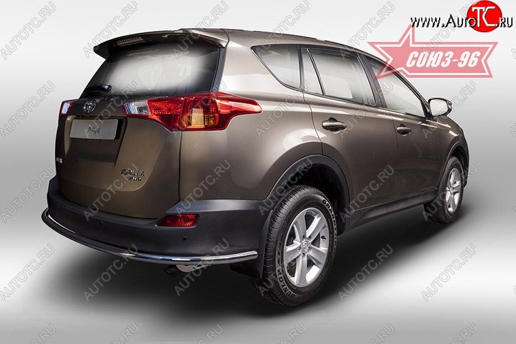 12 329 р. Защита заднего бампера Souz-96 (d42)  Toyota RAV4  XA40 (2012-2015) 5 дв. дорестайлинг  с доставкой в г. Воронеж