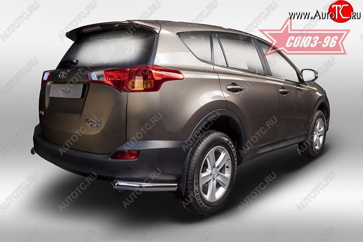 8 639 р. Защита заднего бампера из боковых уголков Souz-96 (d60) Toyota RAV4 XA40 5 дв. дорестайлинг (2012-2015)  с доставкой в г. Воронеж