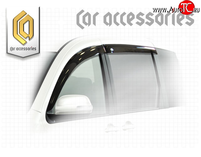 2 079 р. Комплект дефлекторов окон CA-Plastic  Toyota Sienta  NCP80 (2003-2006) дорестайлинг (Classic полупрозрачный, Без хром.молдинга)  с доставкой в г. Воронеж
