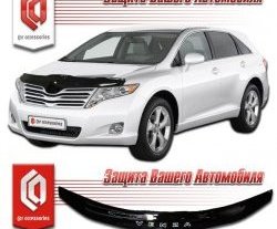 2 199 р. Дефлектор капота CA-Plastic  Toyota Venza  GV10 (2012-2016) рестайлинг (Classic черный, Без надписи)  с доставкой в г. Воронеж. Увеличить фотографию 2