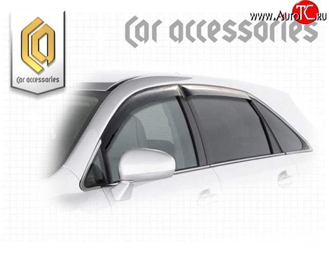 1 999 р. Комплект дефлекторов окон CA-Plastic Toyota Venza GV10 рестайлинг (2012-2016) (Classic полупрозрачный, Без хром.молдинга)  с доставкой в г. Воронеж