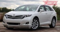 Защита переднего бампера двойная Souz-96 (d42/42) Toyota Venza  GV10 (2008-2012) дорестайлинг