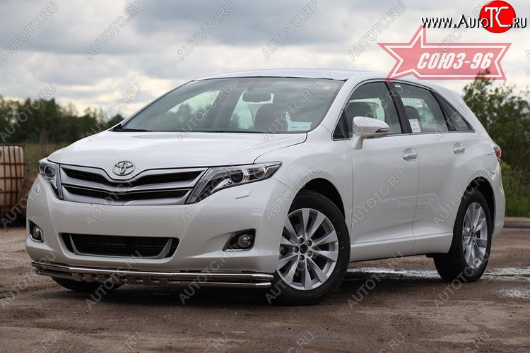 19 799 р. Защита переднего бампера двойная Souz-96 (d42/42) Toyota Venza GV10 дорестайлинг (2008-2012)  с доставкой в г. Воронеж