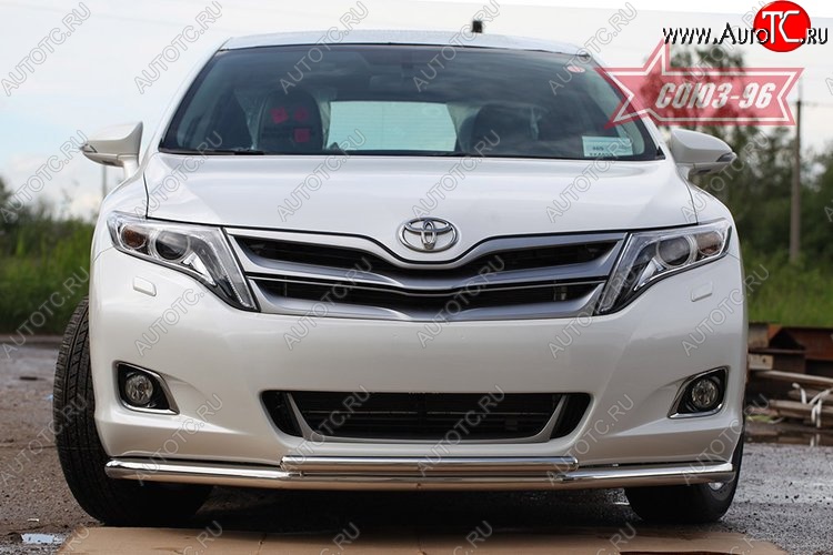 18 089 р. Защита переднего бампера одинарная Souz-96 (d60/42) Toyota Venza GV10 дорестайлинг (2008-2012)  с доставкой в г. Воронеж