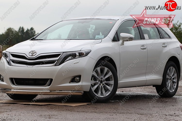 18 449 р. Защита переднего бампера двойная Souz-96 (d75х42/42)  Toyota Venza  GV10 (2008-2012) дорестайлинг  с доставкой в г. Воронеж