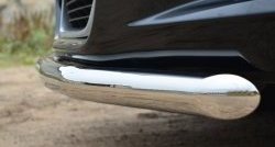 13 649 р. Одинарная защита переднего бампера диаметром 57 мм SLITKOFF  Toyota Venza  GV10 (2012-2016) рестайлинг (нержавейка полированная)  с доставкой в г. Воронеж. Увеличить фотографию 3