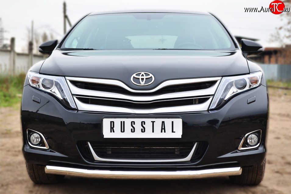 13 649 р. Одинарная защита переднего бампера диаметром 57 мм SLITKOFF  Toyota Venza  GV10 (2012-2016) рестайлинг (нержавейка полированная)  с доставкой в г. Воронеж