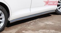 14 417 р. Защита порогов Souz-96 (d60) Toyota Venza GV10 дорестайлинг (2008-2012)  с доставкой в г. Воронеж. Увеличить фотографию 3