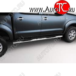 17 099 р. Защита порогов с проступью Souz-96 (d76) Toyota Venza GV10 дорестайлинг (2008-2012)  с доставкой в г. Воронеж