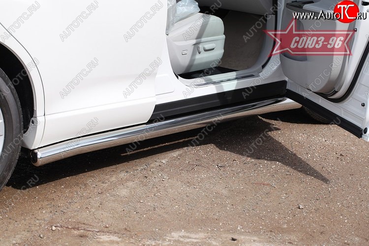 15 119 р. Защита порогов Souz-96 (d76) Toyota Venza GV10 дорестайлинг (2008-2012)  с доставкой в г. Воронеж