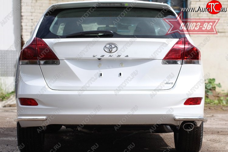 8 549 р. Защита заднего бампера из боковых уголков Souz-96 (d42)  Toyota Venza  GV10 (2008-2012) дорестайлинг  с доставкой в г. Воронеж