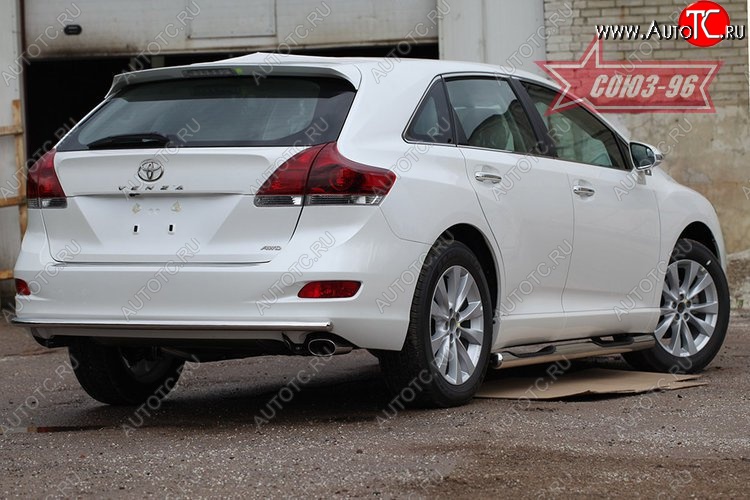 13 409 р. Защита заднего бампера Souz-96 (d42)  Toyota Venza  GV10 (2008-2012) дорестайлинг  с доставкой в г. Воронеж