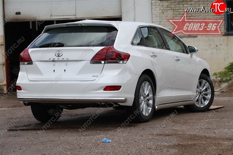 15 839 р. Защита заднего бампера рестайлинг Souz-96 Long (d60)  Toyota Venza  GV10 (2008-2012) дорестайлинг  с доставкой в г. Воронеж