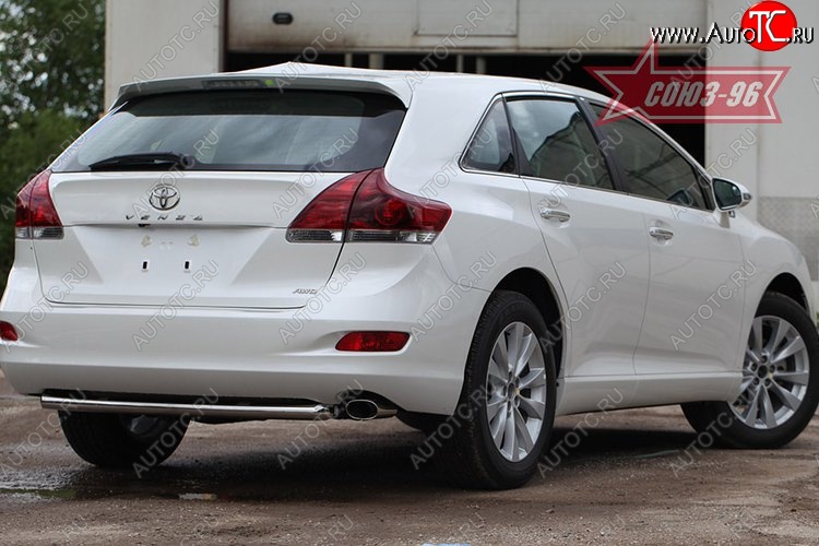 13 949 р. Защита заднего бампера Souz-96 Short (d60)  Toyota Venza  GV10 (2008-2012) дорестайлинг  с доставкой в г. Воронеж