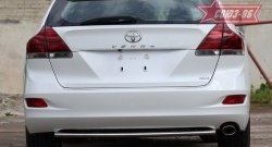 2 999 р. Защита заднего бампера из овальной трубы Souz-96 горизонтальная (в 75х42)  Toyota Venza  GV10 (2008-2012) дорестайлинг  с доставкой в г. Воронеж. Увеличить фотографию 3