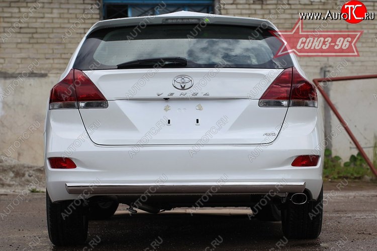 15 929 р. Защита задняя овальная 75х42  Toyota Venza  GV10 (2008-2012) дорестайлинг  с доставкой в г. Воронеж