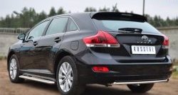 6 399 р. Одинарная защита заднего бампера из трубы диаметром 42 мм SLITKOFF Toyota Venza GV10 рестайлинг (2012-2016)  с доставкой в г. Воронеж. Увеличить фотографию 4