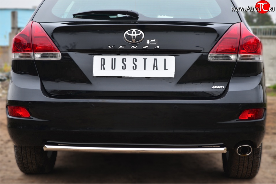 6 399 р. Одинарная защита заднего бампера из трубы диаметром 42 мм SLITKOFF Toyota Venza GV10 рестайлинг (2012-2016)  с доставкой в г. Воронеж