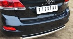 13 549 р. Одинарная защита заднего бампера из трубы диаметром 63 мм SLITKOFF Toyota Venza GV10 рестайлинг (2012-2016)  с доставкой в г. Воронеж. Увеличить фотографию 2