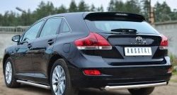 13 549 р. Одинарная защита заднего бампера из трубы диаметром 63 мм SLITKOFF Toyota Venza GV10 рестайлинг (2012-2016)  с доставкой в г. Воронеж. Увеличить фотографию 4