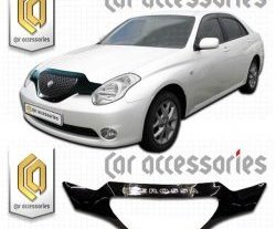 2 559 р. Дефлектор капота CA-Plastic  Toyota Verossa (2001-2004) (серия Classic черный, Без надписи)  с доставкой в г. Воронеж. Увеличить фотографию 2