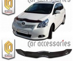 1 899 р. Дефлектор капота CA-Plastic Toyota Verso R20 дорестайлинг (2009-2012) (серия Classic черный, Без надписи)  с доставкой в г. Воронеж. Увеличить фотографию 2