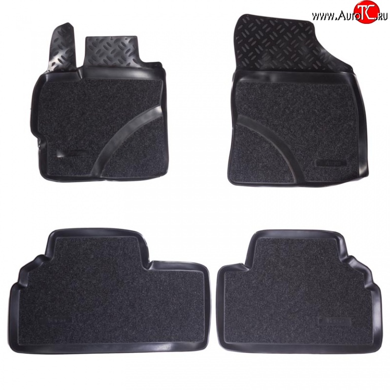 1 999 р. Коврики в салон Aileron 4 шт. (полиуретан) Toyota Verso R20 дорестайлинг (2009-2012)  с доставкой в г. Воронеж