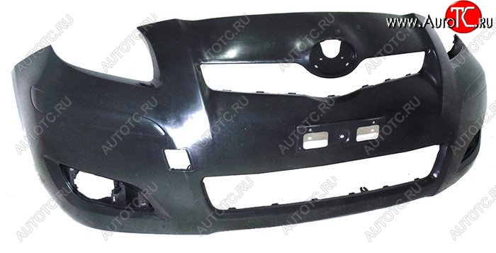 5 199 р. Передний бампер SAT  Toyota Yaris  XP90 (2008-2010) рестайлинг, хэтчбэк 3 дв., рестайлинг, хэтчбэк 5 дв. (Неокрашенный)  с доставкой в г. Воронеж