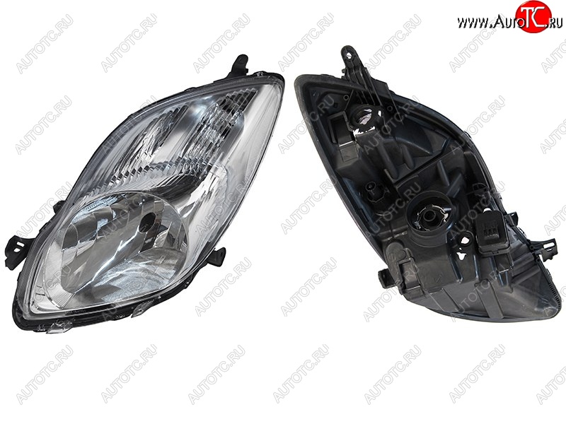 7 999 р. Левая фара SAT (с корректором, евросвет) Toyota Vitz XP90 хэтчбэк 5 дв. дорестайлинг (2005-2007)  с доставкой в г. Воронеж