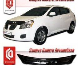 1 999 р. Дефлектор капота CA-Plastic  Toyota Voltz (2008-2010) (серия Classic черный, Без надписи)  с доставкой в г. Воронеж. Увеличить фотографию 2