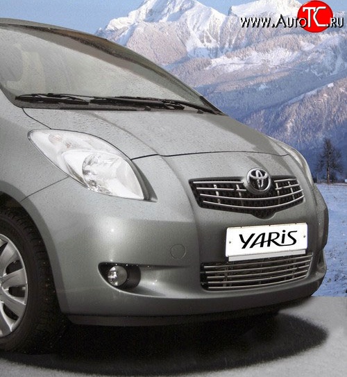 269 р. Декоративная вставка воздухозаборника Novline  Toyota Yaris  XP130 (2010-2014) хэтчбэк 5 дв. дорестайлинг  с доставкой в г. Воронеж