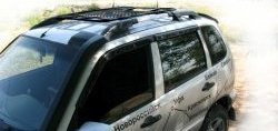 4 299 р. Рейлинги и поперечины Лидер на автомобиль Chevrolet Niva 2123 дорестайлинг (2002-2008) (Цвет: чёрный)  с доставкой в г. Воронеж. Увеличить фотографию 4