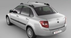 3 059 р. Рейлинги Petroil Tuning на автомобиль Лада Гранта 2190 седан дорестайлинг (2011-2017) (Серебристые)  с доставкой в г. Воронеж. Увеличить фотографию 2