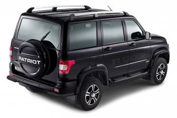 6 759 р. Защита порогов из трубы Ø51 Petroil Tuning  Уаз Патриот  3163 5-дв. (2014-2016) 1-ый рестайлинг (Черный (Шагрень))  с доставкой в г. Воронеж. Увеличить фотографию 4