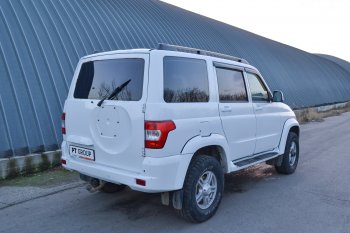 8 489 р. Рейлинги Petroil Tuning  Уаз Патриот ( 3163 5-дв.,  3163 5 дв.) (2014-2025) 1-ый рестайлинг, 2-ой рестайлинг (Цвет: серебристый муар)  с доставкой в г. Воронеж. Увеличить фотографию 4