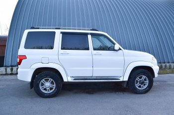 8 489 р. Рейлинги Petroil Tuning  Уаз Патриот ( 3163 5-дв.,  3163 5 дв.) (2014-2025) 1-ый рестайлинг, 2-ой рестайлинг (Цвет: серебристый муар)  с доставкой в г. Воронеж. Увеличить фотографию 5