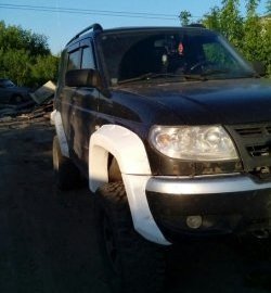 8 399 р. Накладки на колёсные арки Sport 120мм Уаз Патриот 3163 5 дв. дорестайлинг (2005-2013) (Арки без накладок на бампера, Неокрашенные)  с доставкой в г. Воронеж. Увеличить фотографию 2