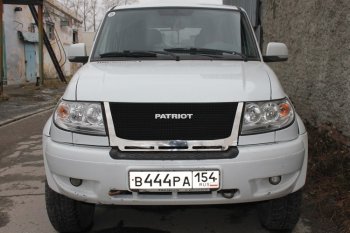 12 499 р. Решетка радиатора CrTuning Уаз Патриот 3163 5 дв. дорестайлинг (2005-2013) (Сетка черная, С надписью PATRIOT)  с доставкой в г. Воронеж. Увеличить фотографию 8